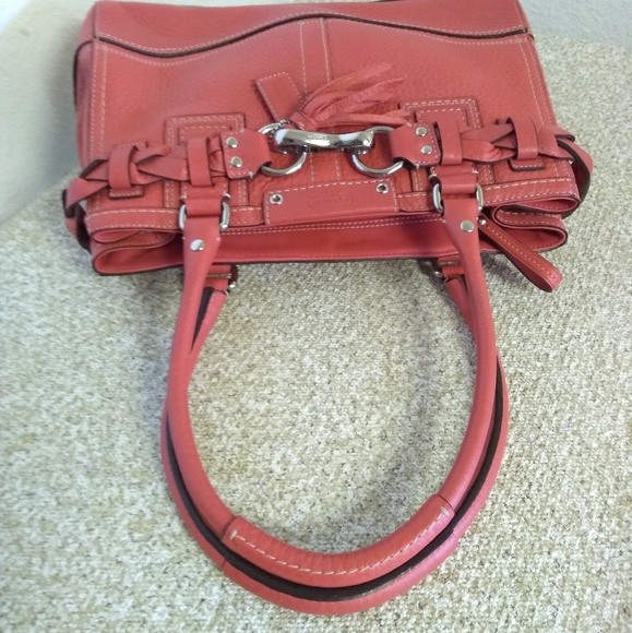 Coach Hampton Braided Pebbled Leather Bag - Picture 2 of 8